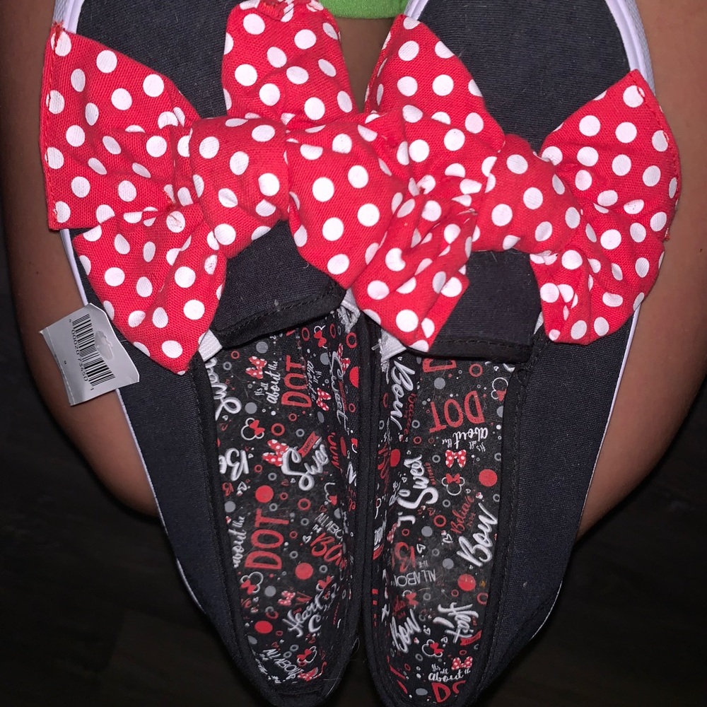 Polka Dot Bow Kids One Piece Shoes